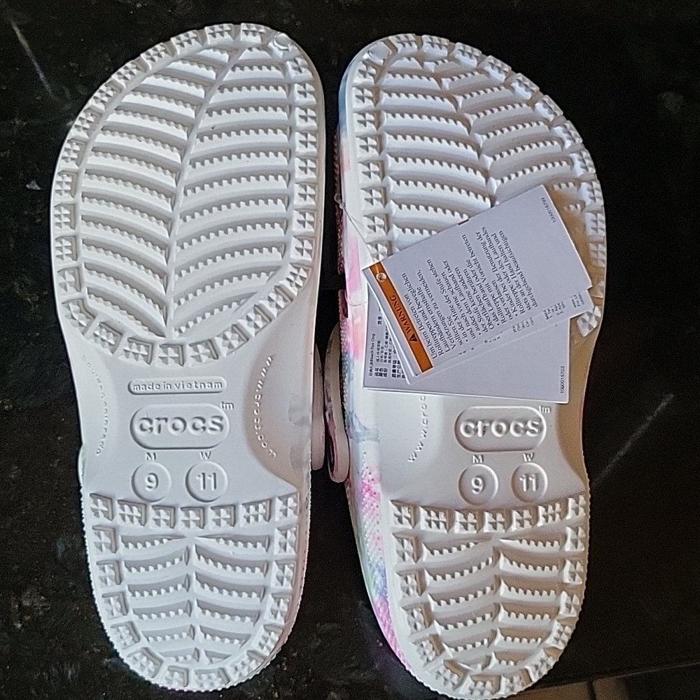 Classic Beach Dye Clog in White/Multi